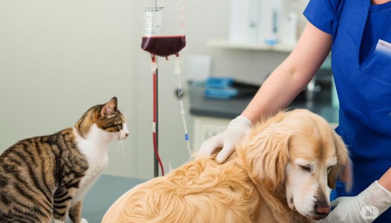 La importancia de la donación de sangre para perros y gatos