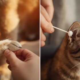 Corte de uñas y limpieza de oídos para perros y gatos a domiciliono ptra imagen que detalle ese servio con delicadeza