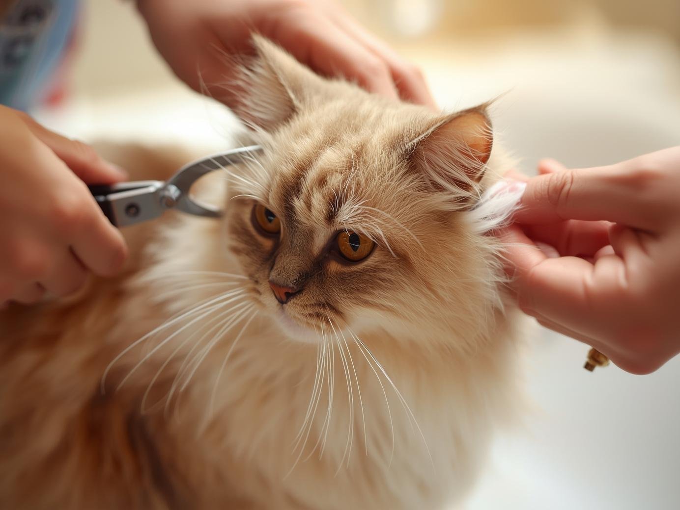 Spa Básico Para Gatos baño en seco, corte unas, limpiza oidos
